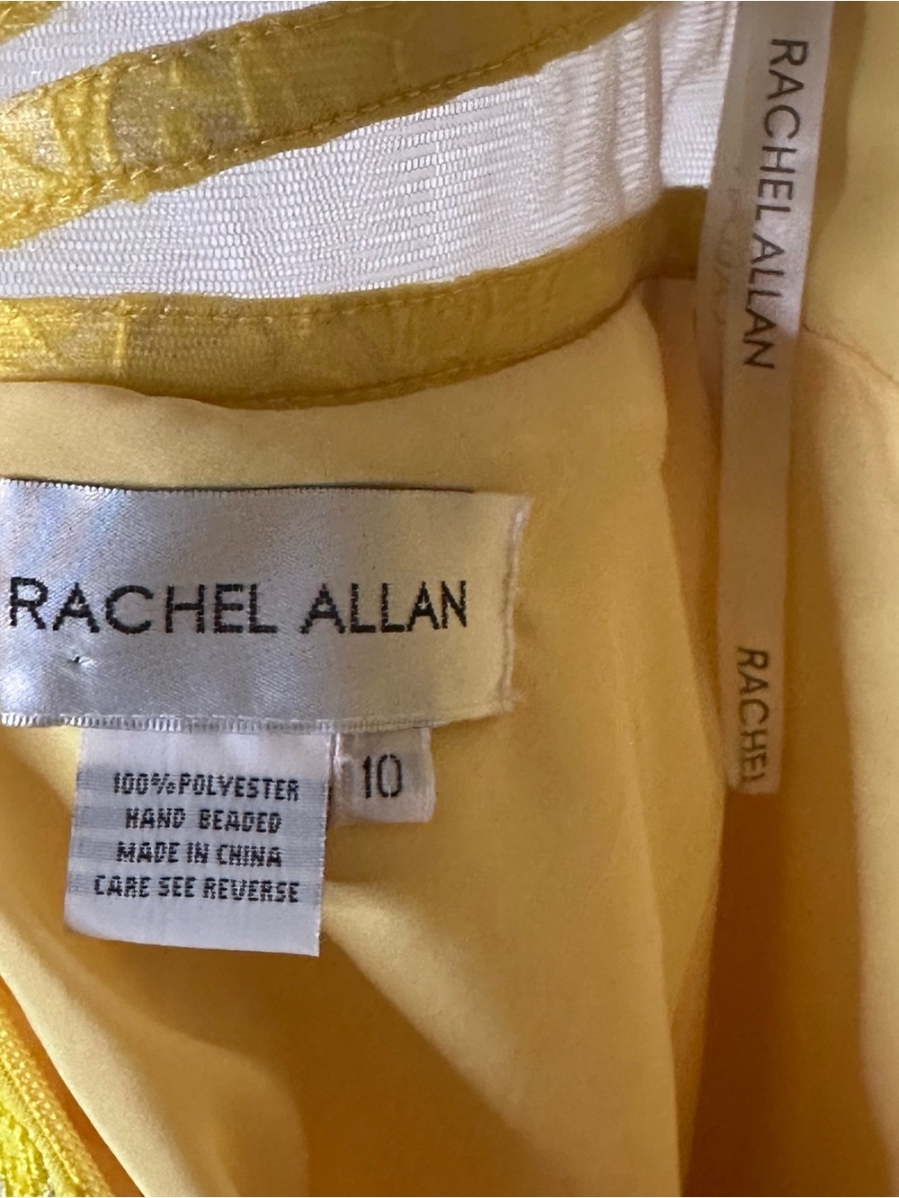 Rachel Allan Jacquard Halter Dress 10 - Picture 7 of 7